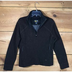 The Mountain Hardwear Full Zip Jacket Womens Size Medium Wool Lightweight Brown